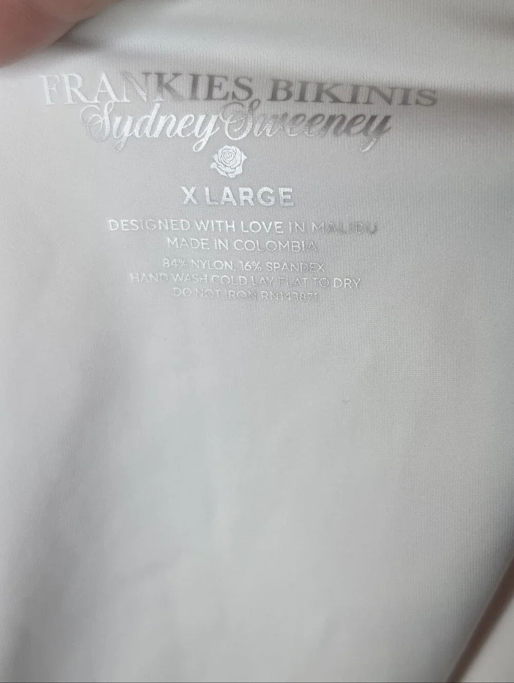 NWOT Frankies Bikinis X Sydney Sweeney Gemma Shine One Piece Bikini XL